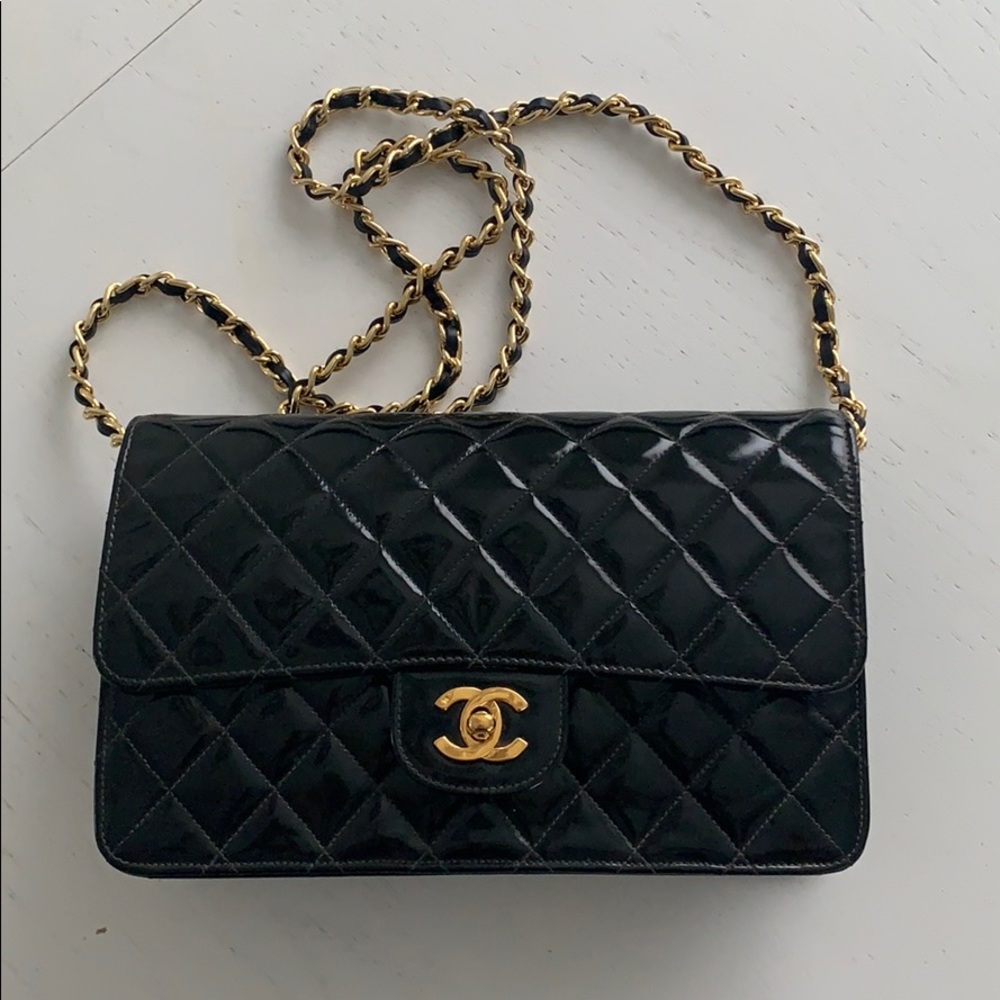 SOLD Chanel Med Quilted Vintage Flap Bag pre-1986 gold - Picture 1 of 11